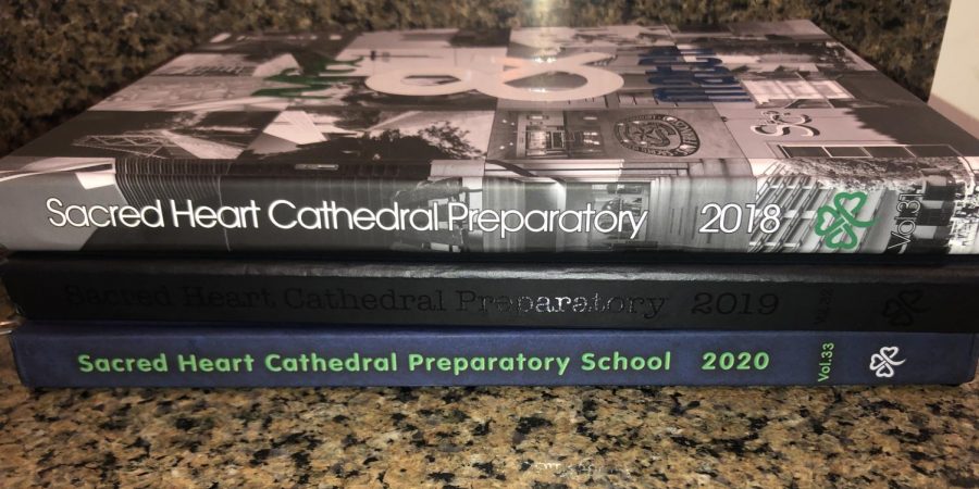 Past editions of the SHC yearbook. The 2020-2021 edition is sure to be very different.