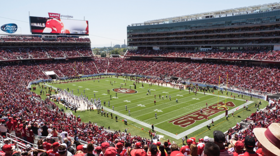 A packed Levi’s Stadium before the COVID-19 pandemic.