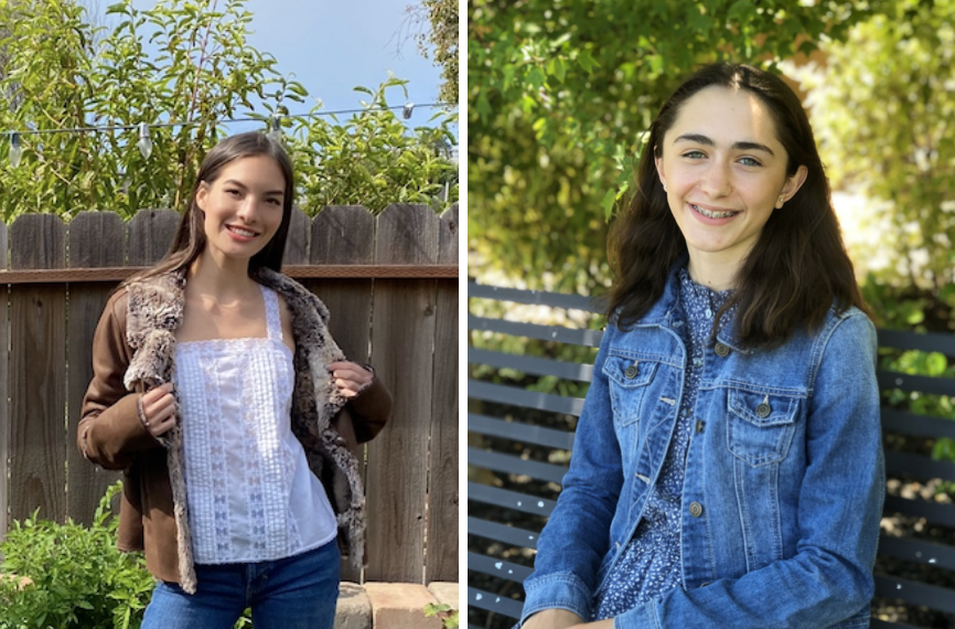 Mia Lee '21 and Bridget Panina '24