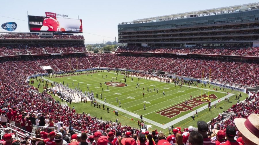 Broncos vs. 49ers preseason game at Levis Stadium, by Jim Bahn