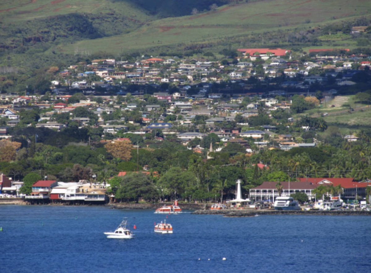 Lahaina before the wildfires. 